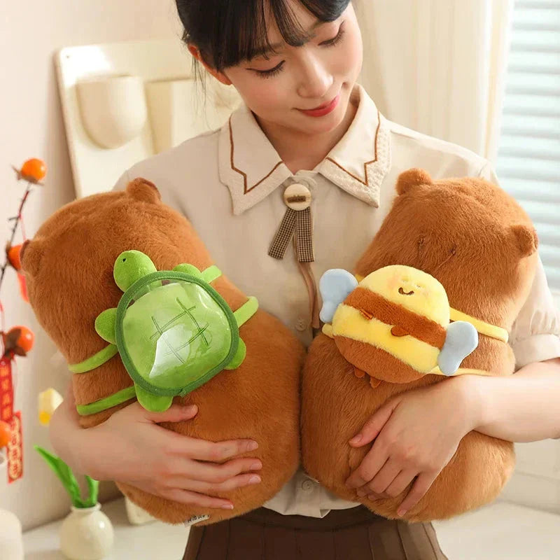 Brehn | Kawaii Capybara mit Rucksack Plüschkollektion