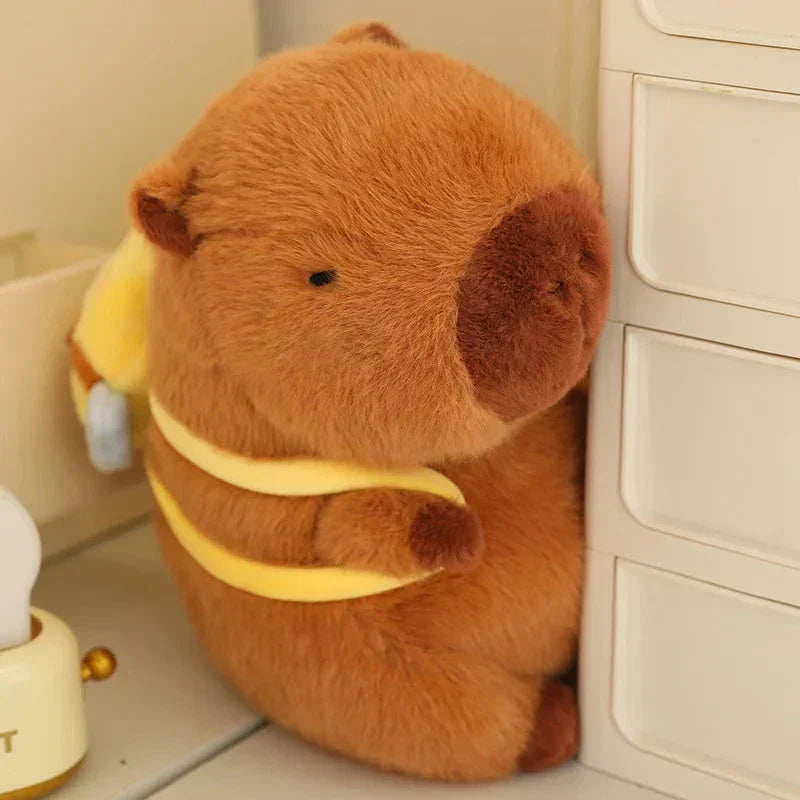 Brehn | Kawaii Capybara mit Rucksack Plüschkollektion