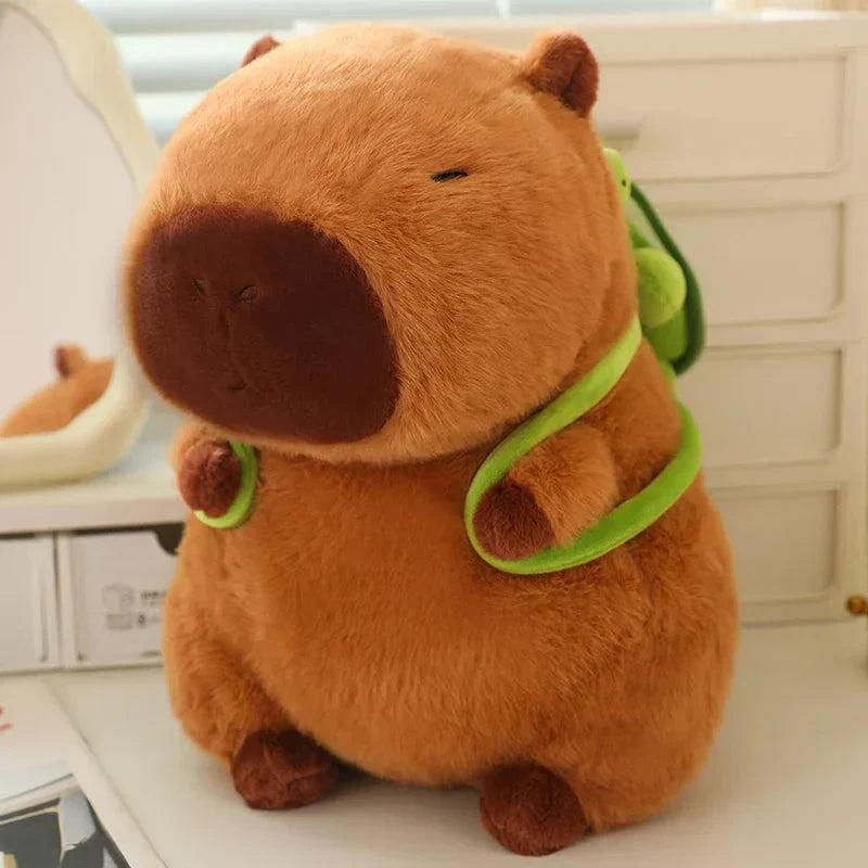 Brehn | Kawaii Capybara mit Rucksack Plüschkollektion