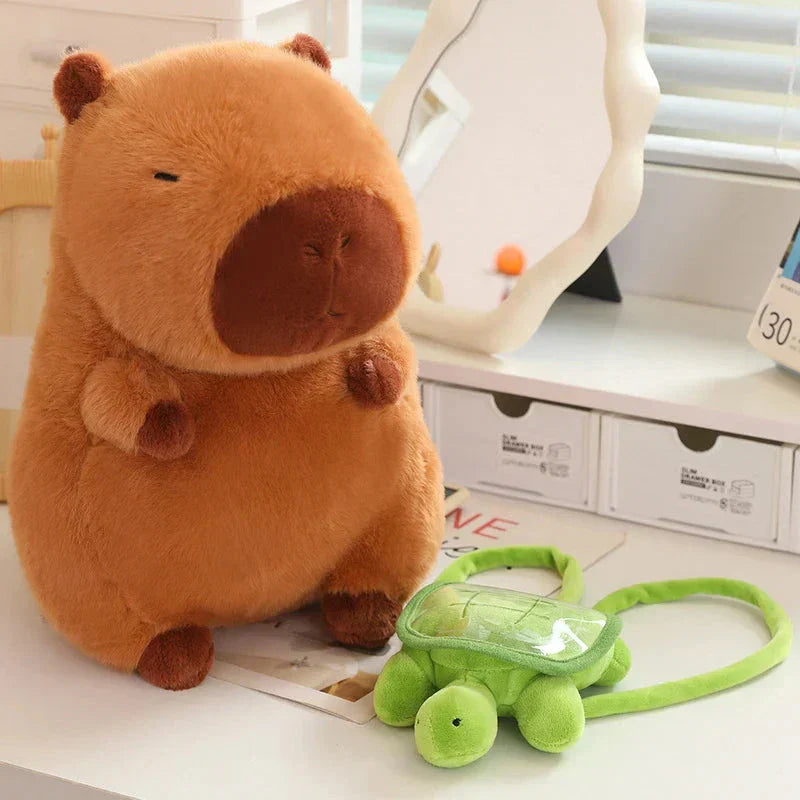 Brehn | Kawaii Capybara mit Rucksack Plüschkollektion
