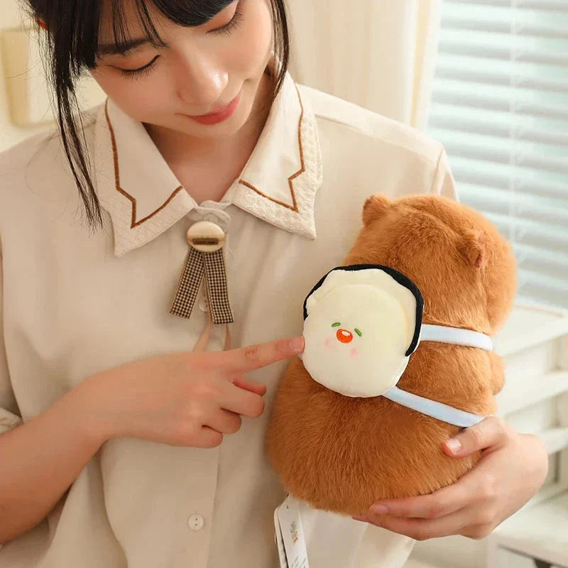 Brehn | Kawaii Capybara mit Rucksack Plüschkollektion