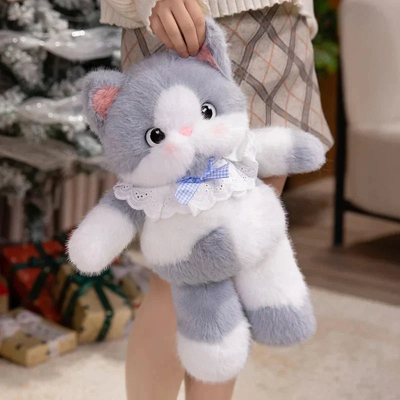 Brehn | Kawaii Katze Plüsch Familie mit Halsband