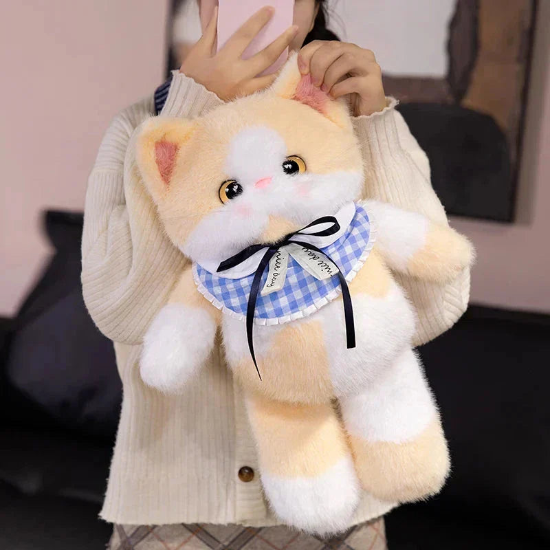Brehn | Kawaii Katze Plüsch Familie mit Halsband