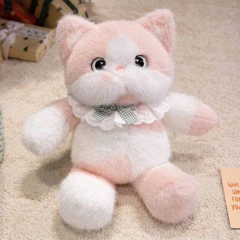 Brehn | Kawaii Katze Plüsch Familie mit Halsband