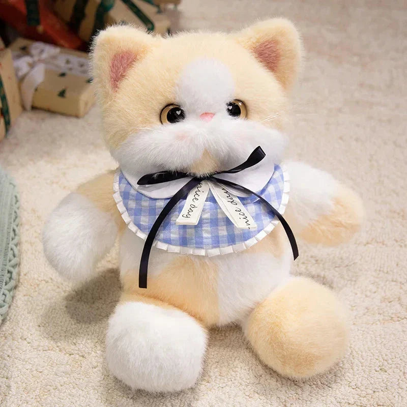 Brehn | Kawaii Katze Plüsch Familie mit Halsband