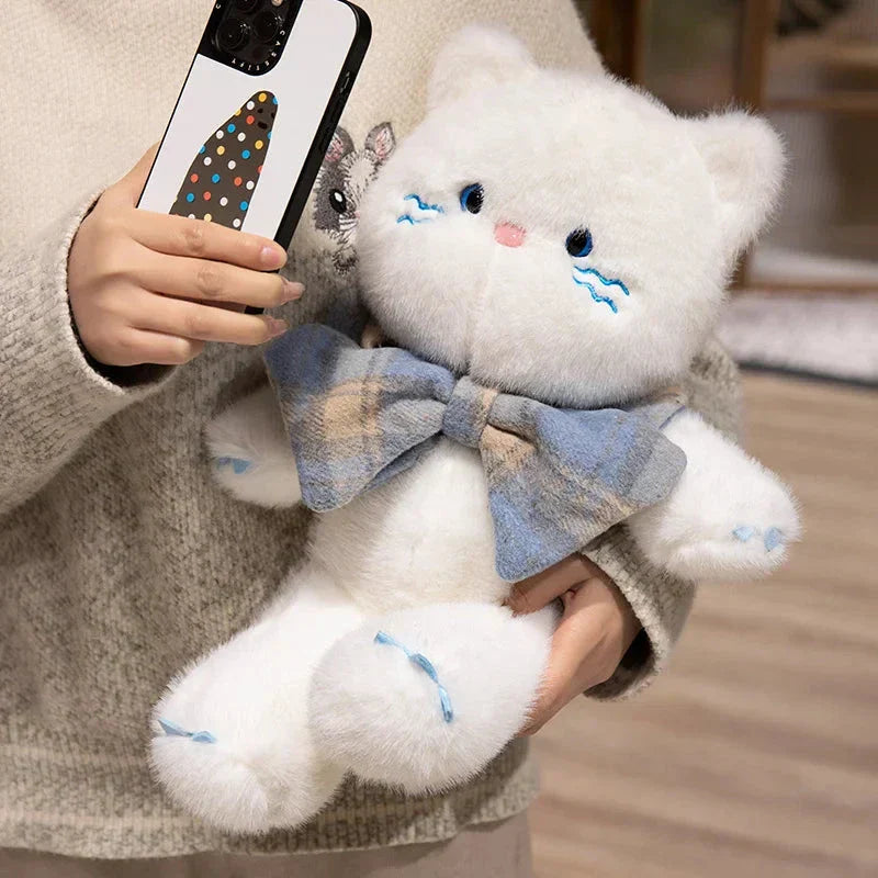 Brehn | Kawaii Katze Teddy Bär Fliege Plüschtiere