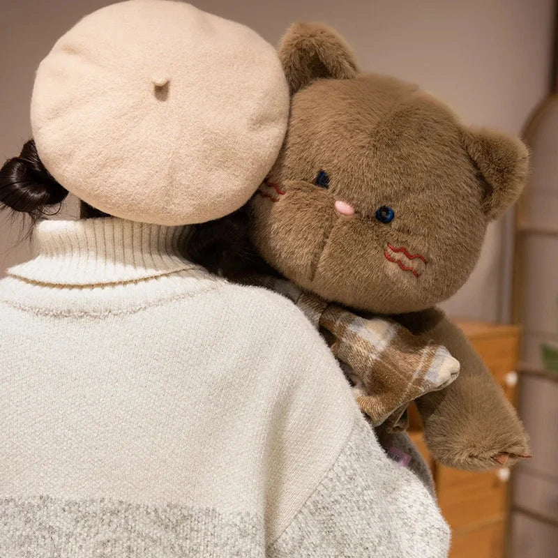 Brehn | Kawaii Katze Teddy Bär Fliege Plüschtiere