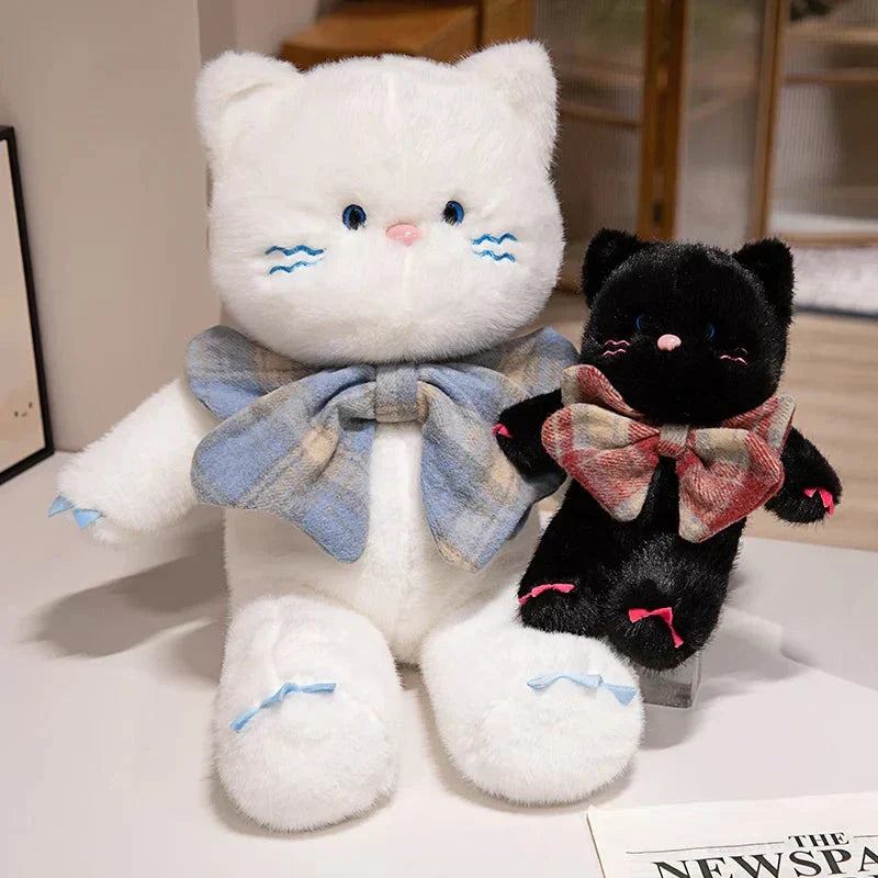 Brehn | Kawaii Katze Teddy Bär Fliege Plüschtiere