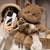 Brehn | Kawaii Katze Teddy Bär Fliege Plüschtiere