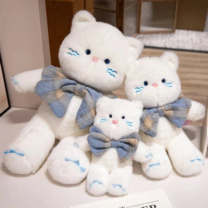 Brehn | Kawaii Katze Teddy Bär Fliege Plüschtiere