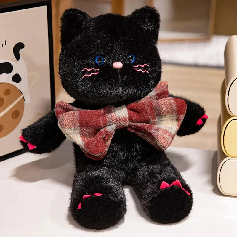Brehn | Kawaii Katze Teddy Bär Fliege Plüschtiere