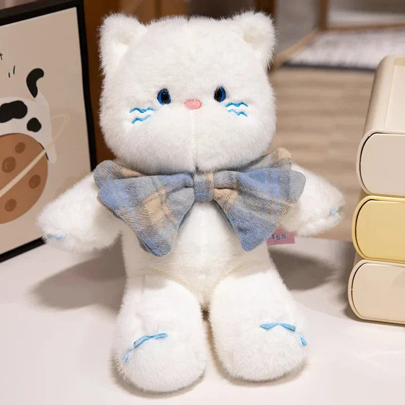 Brehn | Kawaii Katze Teddy Bär Fliege Plüschtiere