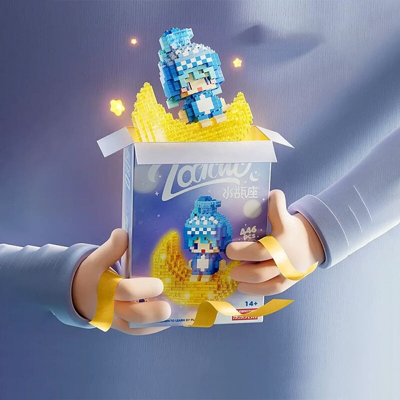 Brehn | Kawaii Chibi Mond Tierkreis Sternkonstellationen Nano Baukästen