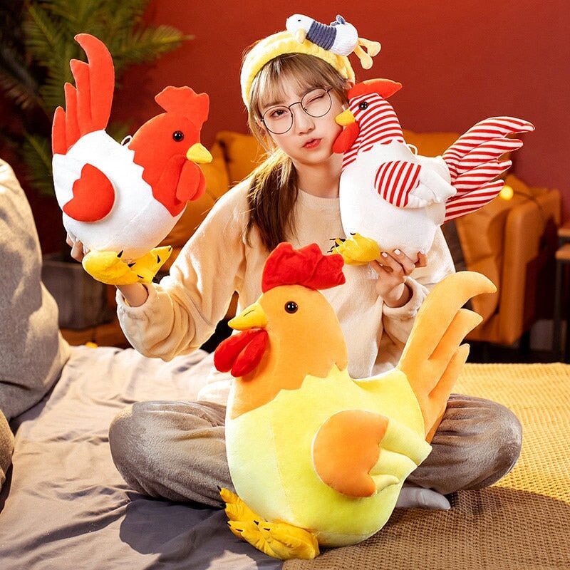 Brehn | Kawaii Dicke Huhn Plüschfamilie