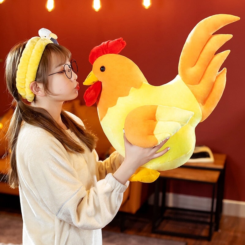 Brehn | Kawaii Dicke Huhn Plüschfamilie