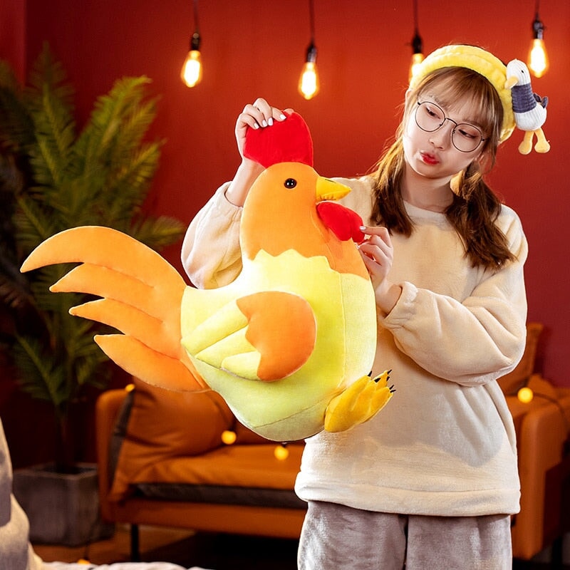 Brehn | Kawaii Dicke Huhn Plüschfamilie
