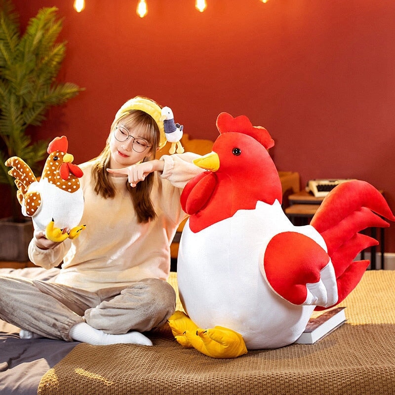 Brehn | Kawaii Dicke Huhn Plüschfamilie