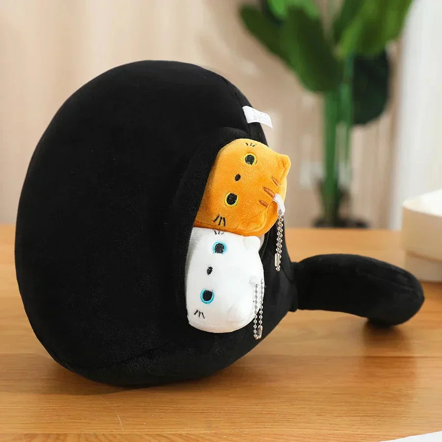 Brehn | Kawaii Chunky Katzen-Plüschtiere mit Kätzchen