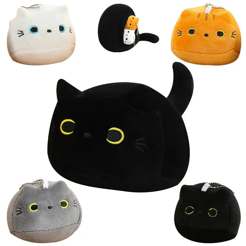 Brehn | Kawaii Chunky Katzen-Plüschtiere mit Kätzchen