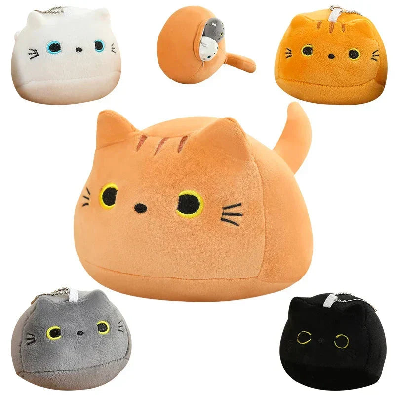 Brehn | Kawaii Chunky Katzen-Plüschtiere mit Kätzchen