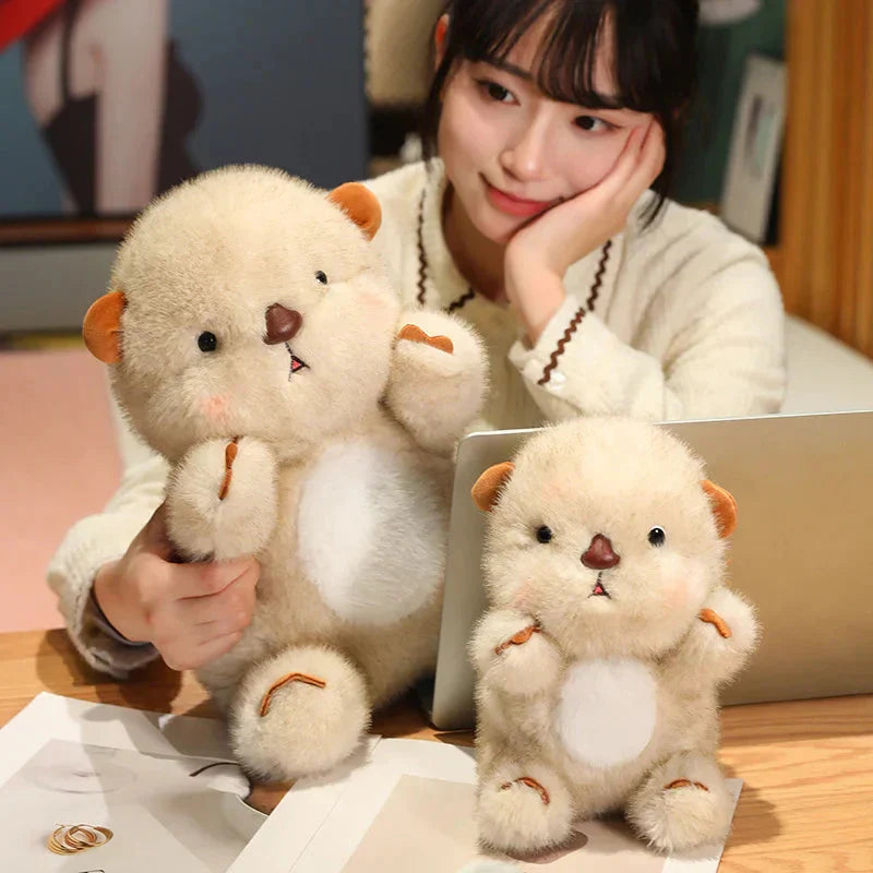 Brehn | Kawaii Flauschiger Errötender Otter Plüschie