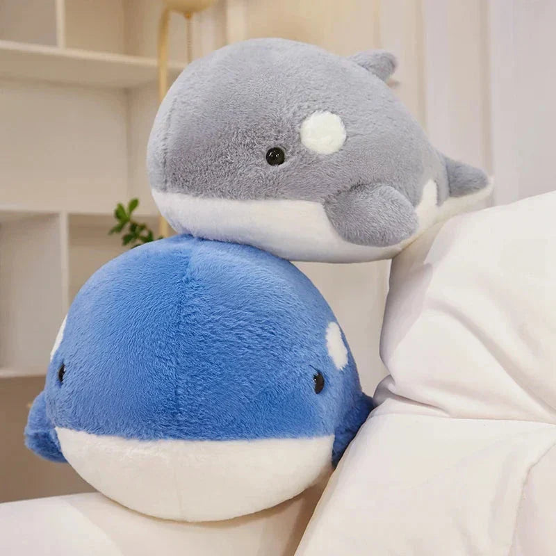 Brehn | Kawaii Flauschige Grau Blau Orka Plüschtiere