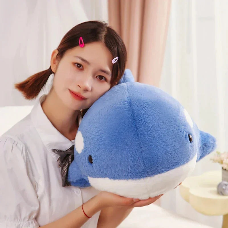 Brehn | Kawaii Flauschige Grau Blau Orka Plüschtiere