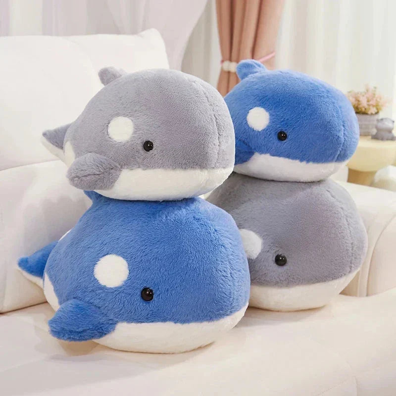 Brehn | Kawaii Flauschige Grau Blau Orka Plüschtiere