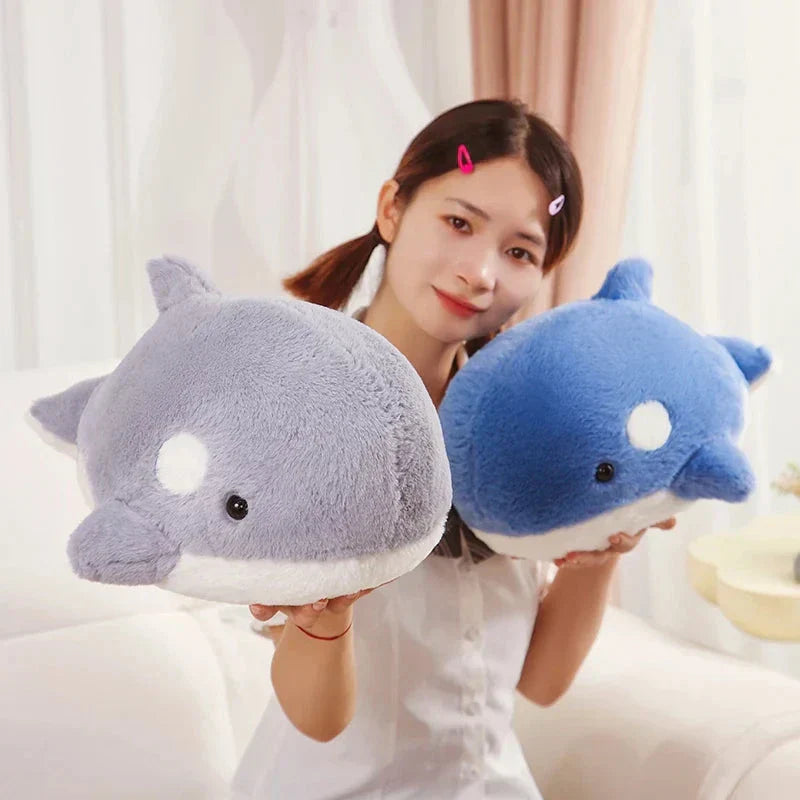 Brehn | Kawaii Flauschige Grau Blau Orka Plüschtiere