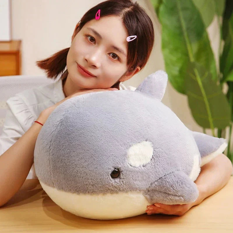Brehn | Kawaii Flauschige Grau Blau Orka Plüschtiere