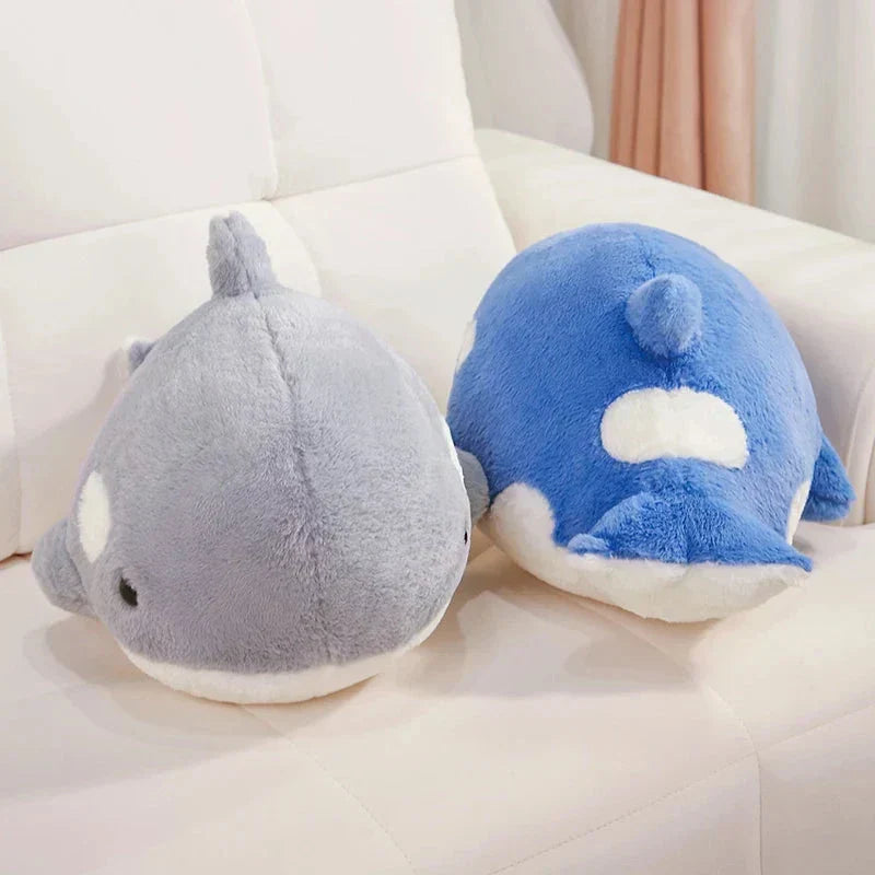 Brehn | Kawaii Flauschige Grau Blau Orka Plüschtiere