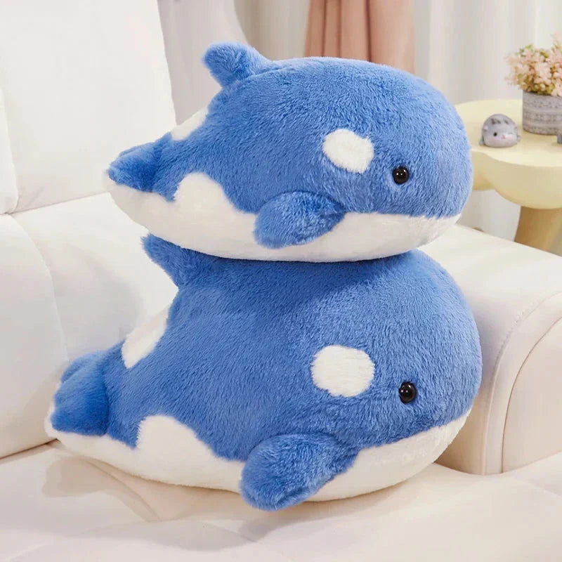 Brehn | Kawaii Flauschige Grau Blau Orka Plüschtiere