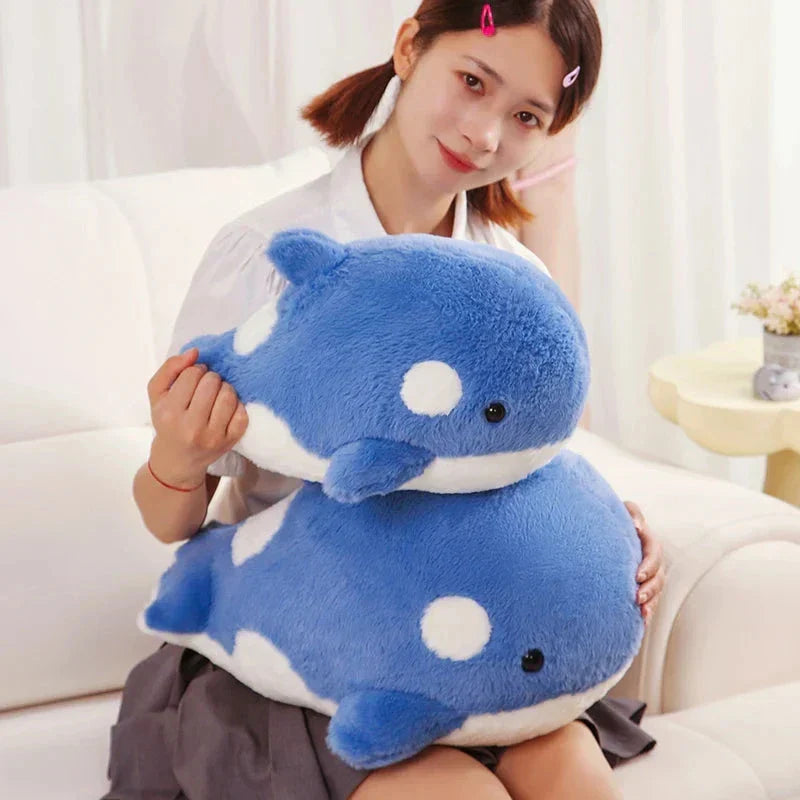 Brehn | Kawaii Flauschige Grau Blau Orka Plüschtiere