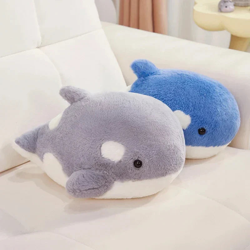 Brehn | Kawaii Flauschige Grau Blau Orka Plüschtiere