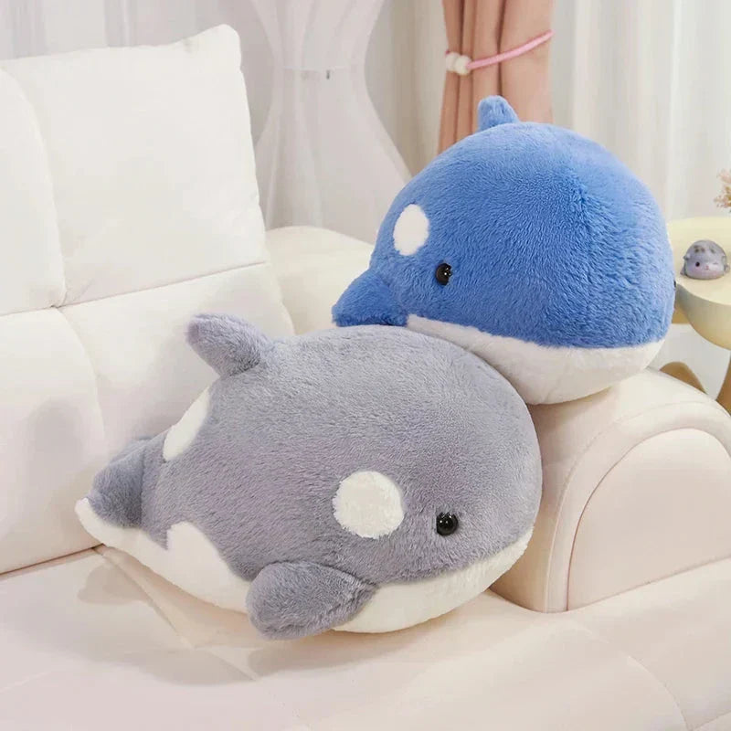 Brehn | Kawaii Flauschige Grau Blau Orka Plüschtiere