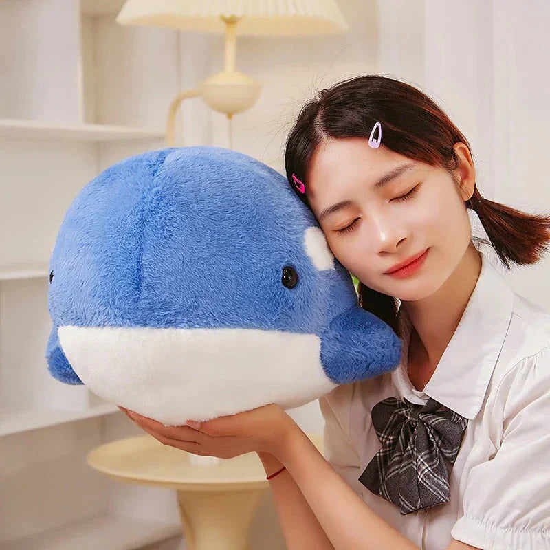Brehn | Kawaii Flauschige Grau Blau Orka Plüschtiere