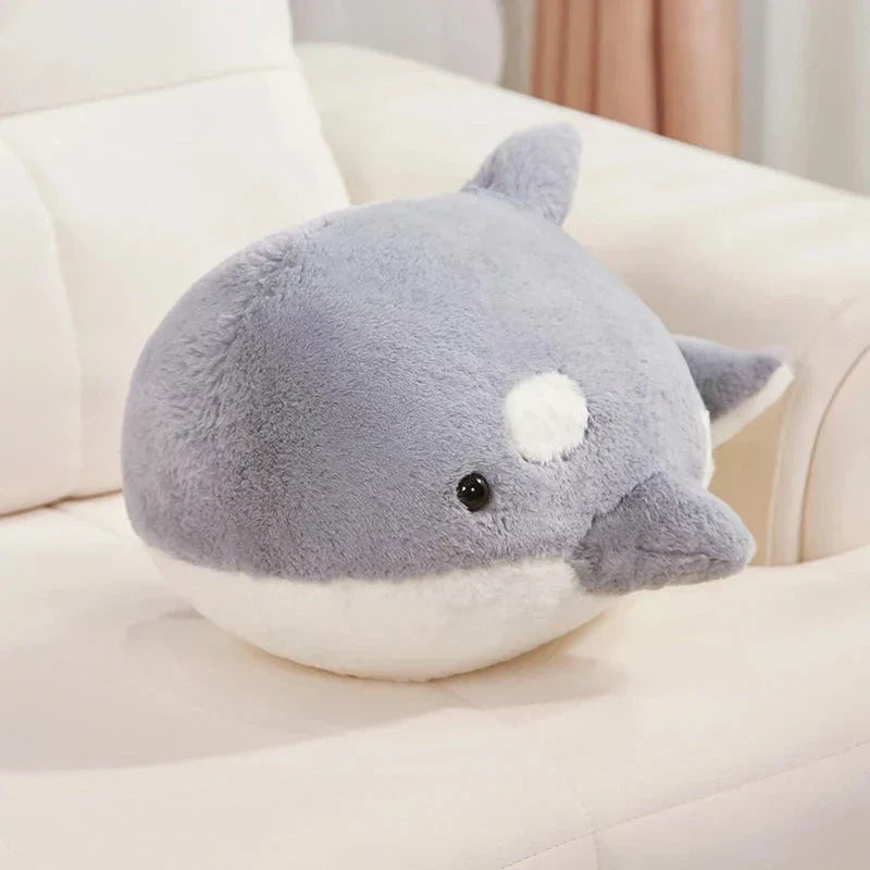 Brehn | Kawaii Flauschige Grau Blau Orka Plüschtiere