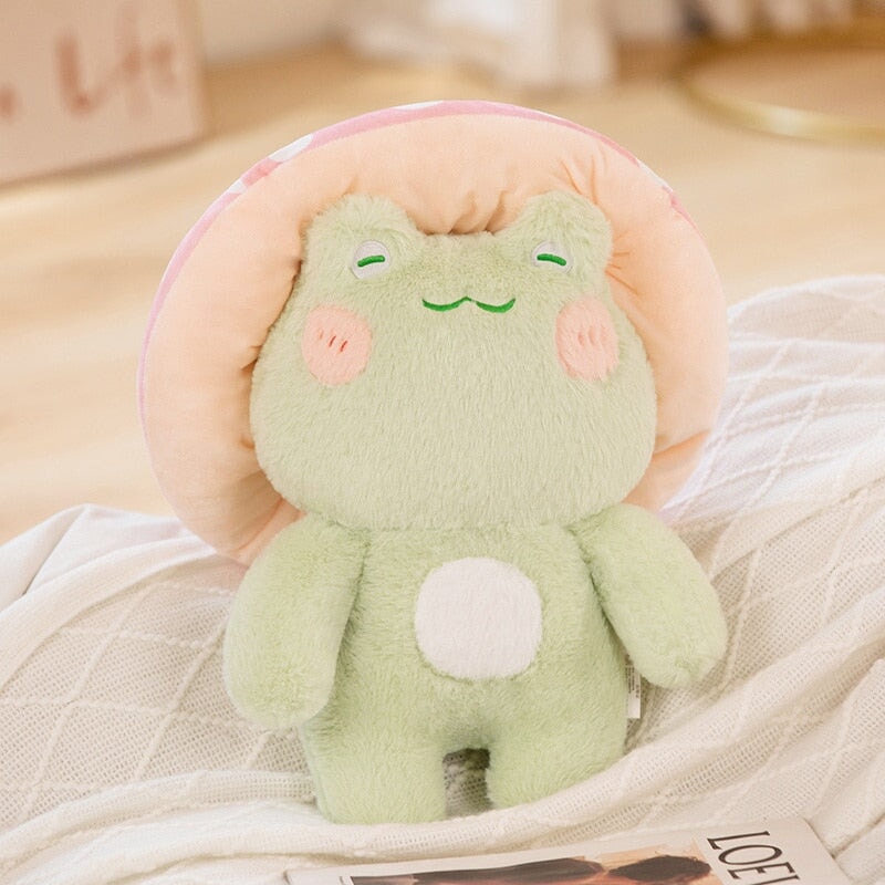 Brehn | Kawaii Flauschige Pilz Frosch Familie Plüschtiere
