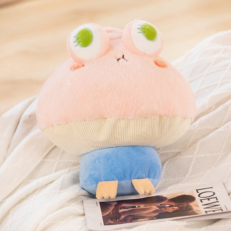 Brehn | Kawaii Flauschige Pilz Frosch Familie Plüschtiere