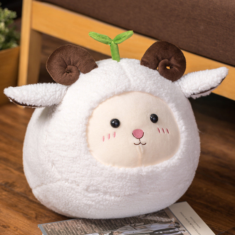 Brehn | Kawaii Flauschiges Schaf Ziege Ram Plushie