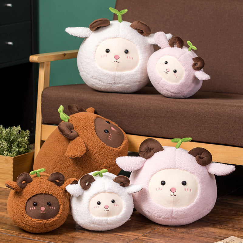 Brehn | Kawaii Flauschiges Schaf Ziege Ram Plushie