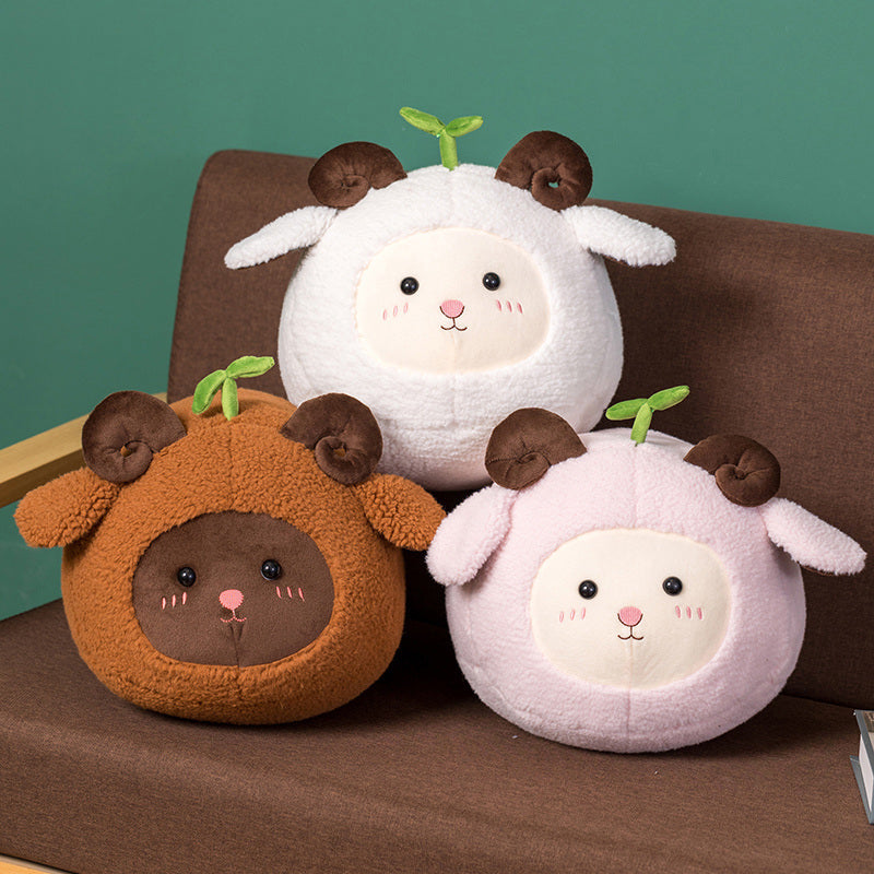 Brehn | Kawaii Flauschiges Schaf Ziege Ram Plushie