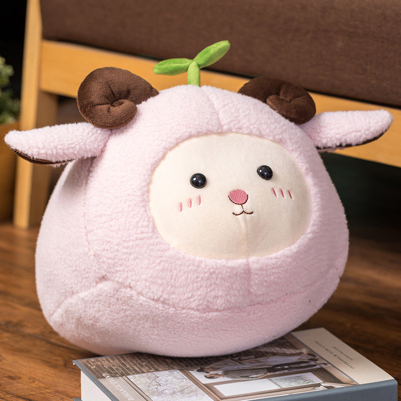 Brehn | Kawaii Flauschiges Schaf Ziege Ram Plushie