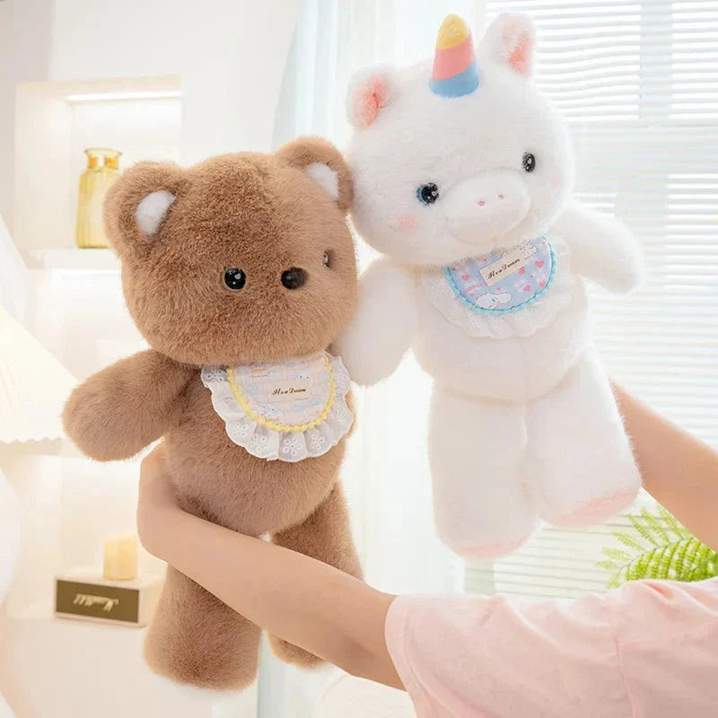 Brehn | Kawaii Fluffy Sitzendes Tier Plüschie-Truppe