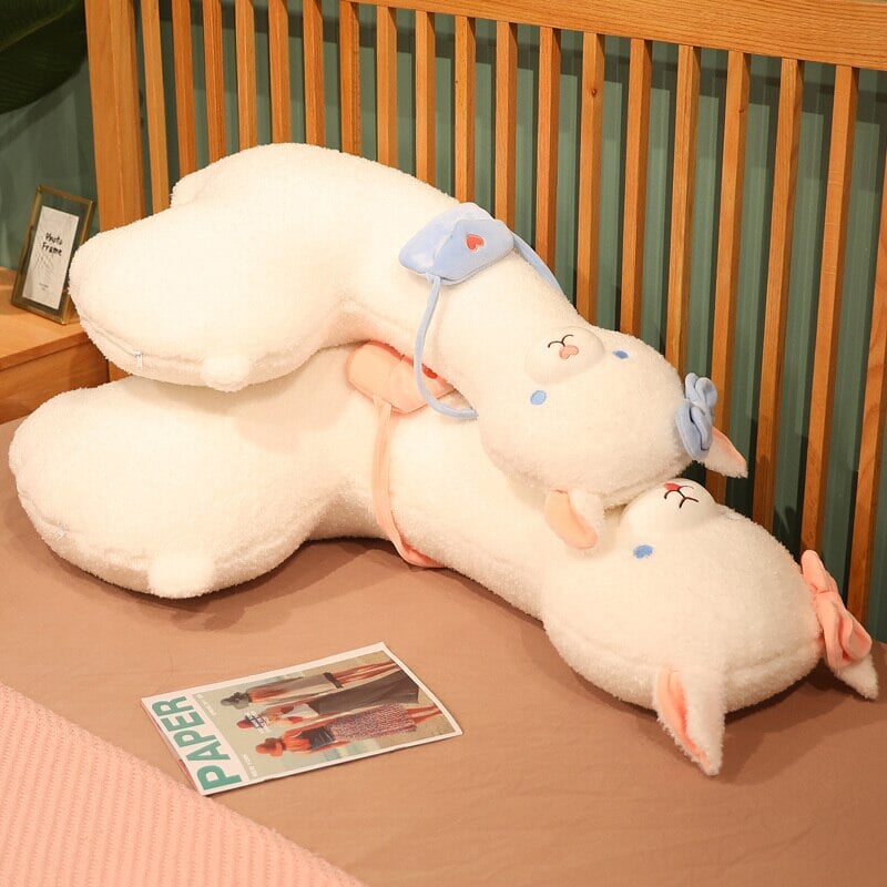 Brehn | Kawaii Flauschiger Weißer Pfannkuchen Alpaka Plüschie
