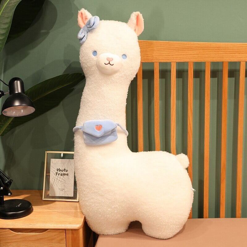 Brehn | Kawaii Flauschiger Weißer Pfannkuchen Alpaka Plüschie