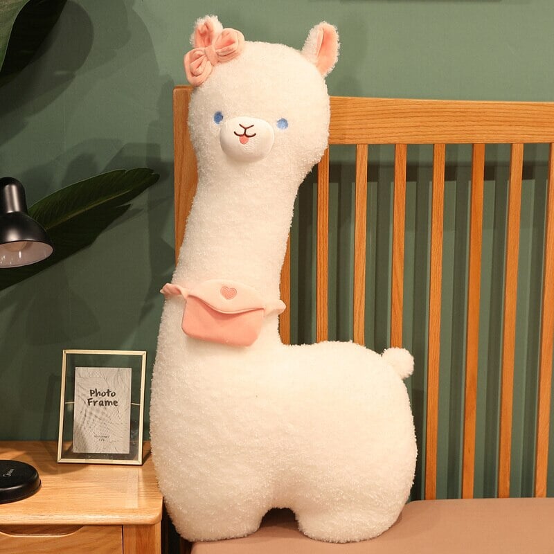 Brehn | Kawaii Flauschiger Weißer Pfannkuchen Alpaka Plüschie