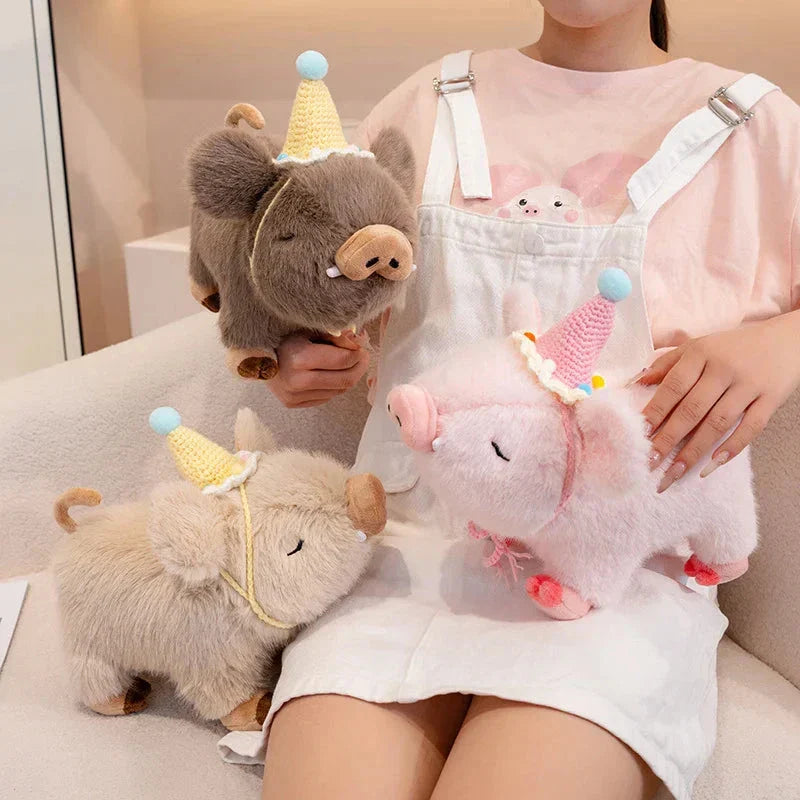 Brehn | Kawaii Flauschiges Wildschwein Plüschtier