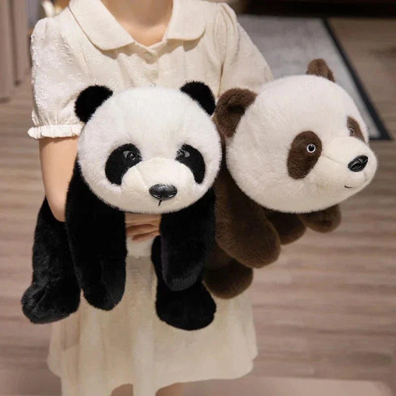 Brehn | Kawaii Fuzzy Schwarz Braun Panda Plüschtiere