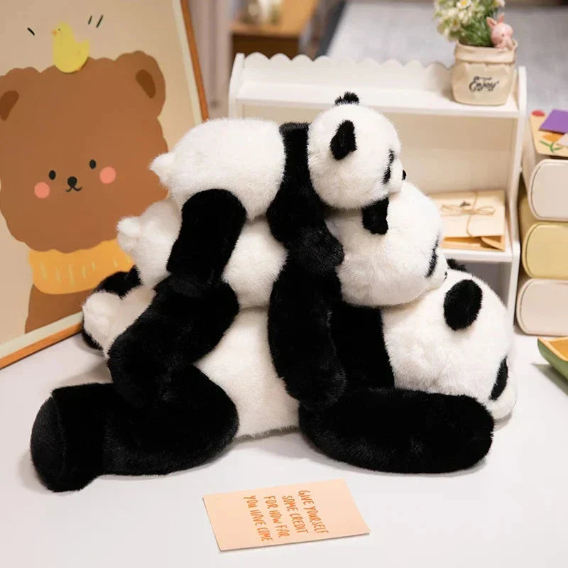 Brehn | Kawaii Fuzzy Schwarz Braun Panda Plüschtiere